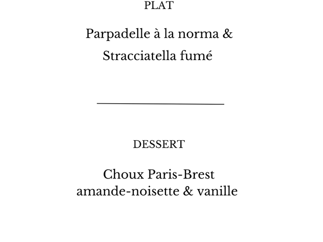 L'Atelier 28 Menu déjeuner 25€